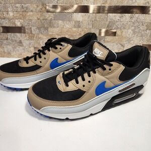 Nike Air Max 90 VT2 Mens Sneakers Black Tan Blue Size US 7 DC9388-001
